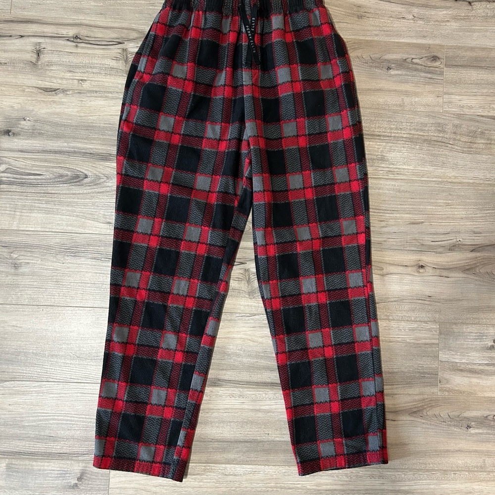 Perry Ellis Red and Black Joggers with Elastic Waistband